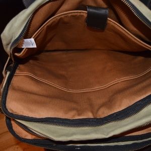 lands end waxed canvas briefcase